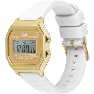 Ice Watch ICE digit retro - White gold 022049 Horloge - Siliconen - Wit - Ø 33 mm