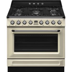 Smeg Victoria TR90GMP fornuis Vrijstaand fornuis A Electrisch Gaskookplaat Crème
