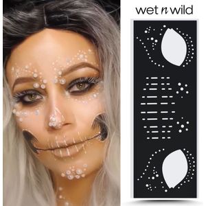 Wet 'n Wild - Fantasy Makers - Face and Body Stencil - 13035 Skeleton Queen - Schminksjablonen - Schmink & Accessoires - 12 g