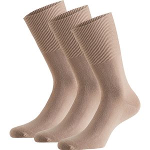 Apollo - Modal antipress sokken - Zand - Maat 35/38 - Diabetes sokken - Naadloze sokken - Diabetes sokken dames - Sokken zonder elastiek