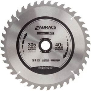 Abracs TCT Cirkelzaagblad 305 mm x 30 mm x 60T - Hout - Hout