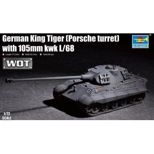 Trumpeter | 07161 | King Tiger (Porsche Turret) with kwk L/68 105mm gun | 1:72