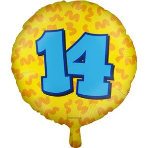 Paperdreams - Folieballon Happy Party 14 jaar (45 cm)