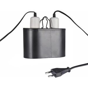 Lichtpunt voor Reptiel Dome UVB Lichtpunt Dual Lamp Cap Combo Integratie Ontwerp Warmte Verlichting Lamp Kit.
