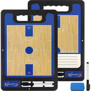 Magnetisch Tactisch Bord Basketbal - Coachingsbord met Stift, Magneten, Wisser - Tactische Markerborden voor Basketbaltraining en Voorbereiding op Wedstrijden