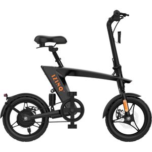 *SUPERDEAL* IZINQ H1 - fiets / vouwfiets / Elektrische scooter - 14"" luchtbanden - lithium 10.0Ah 36V - Zwart/Oranje - 25km/u - Volwassenen en kinderen - Windgoo