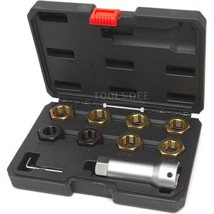 HBM schroefdraad reparatieset voor aandrijfassen 10-delig