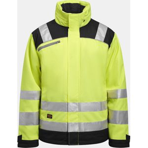 Jobman 1347 Hi-Vis Winter Jacket Star 65134707 - Geel/Navy - 3XL