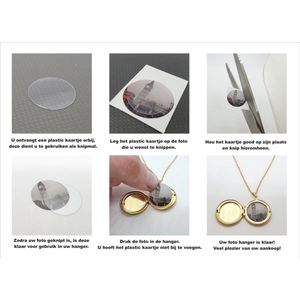 Fotohanger Met Ketting En Gravering - Hart - Meester U Bent De Liefste