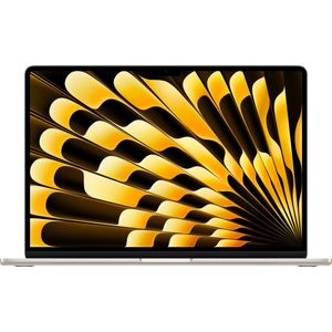 Apple MacBook Air Apple M M3 Laptop 38,9 cm (15.3"") 16 GB 256 GB SSD Wi-Fi 6E (802.11ax) macOS Sequoia Beige