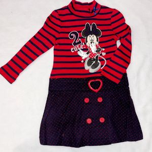 Minnie mouse Jurkje Rood-Maat 98