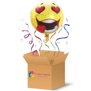 Helium Ballon gevuld Cadeau per post ""Love Smiley"" - Valentijn cadeau - Valentijnsdag - cadeau per post - ballon per post