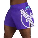 Hayabusa Icon Kickboxing Shorts - paars / wit - maat XXL