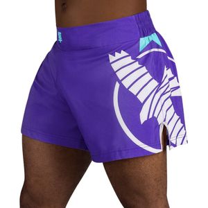 Hayabusa Icon Kickboxing Shorts - paars / wit - maat XXL