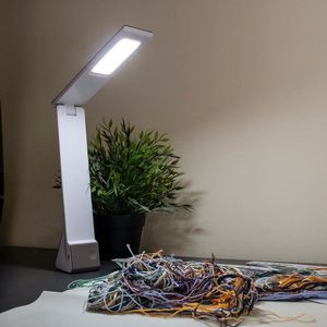 Bureaulamp draagbaar lezen knutselen werklamp wit USB-oplaadbaar LED-verlichting