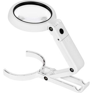 Vergrootglas Met LED Verlichting - USB Leesloep - Verstelbare Stand - Millimetermaat - Vergrootlamp - Flexibele Arm - Handheld Vergrooter