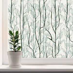 Decoratieve Raamfolie met Statische Hechting - Matte Raamstickers voor Thuis, Badkamer en Kinderkamer (90 x 200 cm)