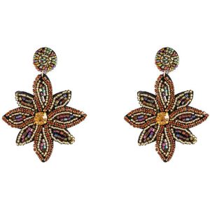 Day&Eve by Go Dutch Label Oorknoppen Kralen Lelie Gold