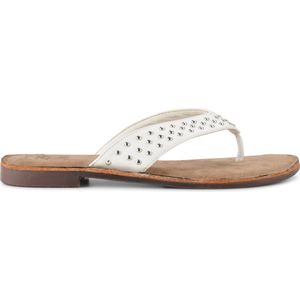 PS Poelman - Dames Slippers met Studs - Nyx - Wit