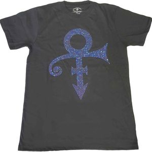 Prince - Purple Symbol Heren T-shirt - S - Zwart