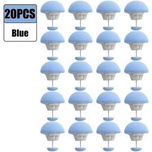 20 Stuks Blauw Kleur Laken Dekbed Clip Met Één Knoop Ontgrendeling Dekbedovertrek Bevestigingsmiddel Clip Anti Slip Deken Gespen Quilthouder Fixator Grijpers