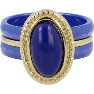 My Bendel Hartjes ring rosegoudkleurig - rosegoudkleurige ring met open hartjes patroon - Met luxe cadeauverpakking