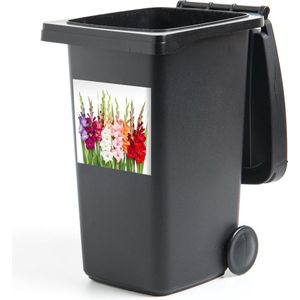 Container sticker Gladiolen - Bloemen - Kleuren - 40x40 cm - Kliko sticker
