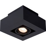 Lucide XIRAX - Plafondspot - LED Dim to warm - GU10 - 1x5W 2200K/3000K - Zwart