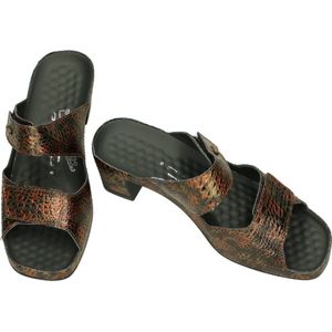 Vital -Dames - bruin donker - slippers & muiltjes - maat 39