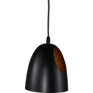 Elda verlichting hanglamp Ø16cm staal zwart, koper.