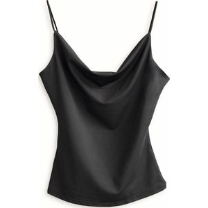 Basic Top / Kleur zwart / Top kwaliteit stretch / M-L