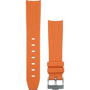 MoonSwatch horlogebandje - Oranje Striped