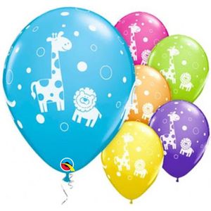 Qualatex - Ballonnen Assorti Dieren Wit