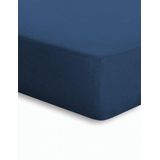 Schlafgut Hoeslaken Badstof-Stretch Marine 90x190 - 100x200