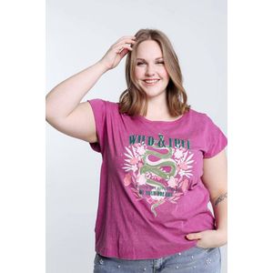 Paprika T-shirt met slangenprint