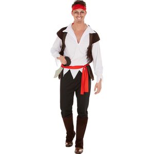 dressforfun - Herenkostuum piraat kapitein Ringbaard S - verkleedkleding kostuum halloween verkleden feestkleding carnavalskleding carnaval feestkledij partykleding - 300772