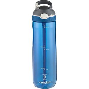 Contigo Ashland Autospout Waterfles met rietje | Grote BPA-vrije Drinkfles van 720ml | Sportfles | Lekvrije Drinkfles | Ideaal voor School, de Sportschool, Fiets, Hardlopen, Wandelen | Monaco