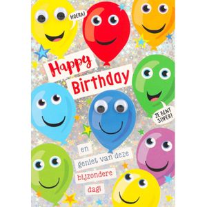 Depesche - Kinderkaart met de tekst ""Happy Birthday en geniet van deze ..."" - mot. 056