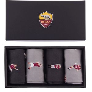 COPA - AS Roma Casual Sokken Box Set - 40 - 46 - Zwart