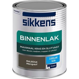 Sikkens Binnenlak - Verf - Zijdeglans - Mengkleur - RAL6014 - 1L