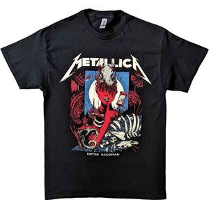 Metallica - Enter Sandman Poster Heren T-shirt - XL - Zwart