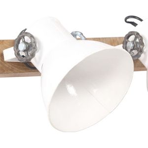 vidaXL Wandlamp industrieel E27 90x25 cm wit