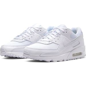 Nike Air Max 90 Heren Sneakers - White/White-White-Wolf Grey - Maat 44.5