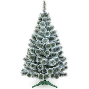 Kerstboom - 180CM - Sneeuw/Groen - Volle takken - aangenaam zachte naalden.