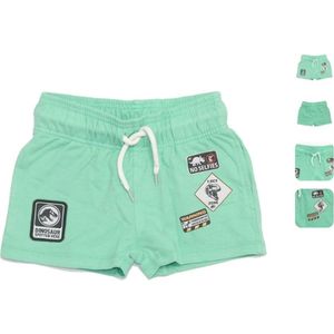 Jurassic World - korte broek - shorts - voor kinderen - van zacht katoen - mintgroen - maat 104