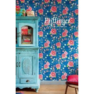 Eijffinger PIP studio behang Birds in Paradise donker blauw