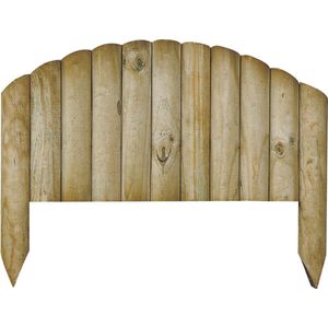 Tuintoppers | Insteek Borderrand Toog | 55cm Lang | Geimpregneerd Grenen Hout | Rechte Borderrand | Kant En Klaar