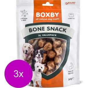 Proline Boxby Bone Snack - Hondensnacks - 3 x 360 g Valuepack