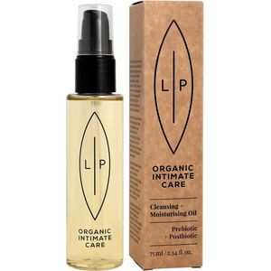 Lip Intimate Care - Cleansing + Moisturising Oil - Prebiotic + Postibiotic - 100% Natuurlijk - Vegan - 75 ml