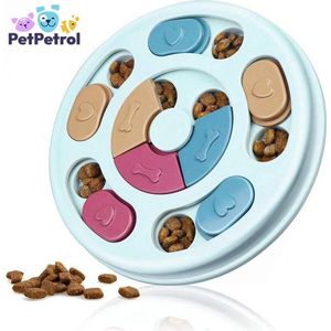 PetPetrol Honden Puzzel- Honden Speelgoed- Interactief- Honden Intelligentiespel- Geheugentrainer- Interactieve Hondenpuzzel vulbaar met snacks